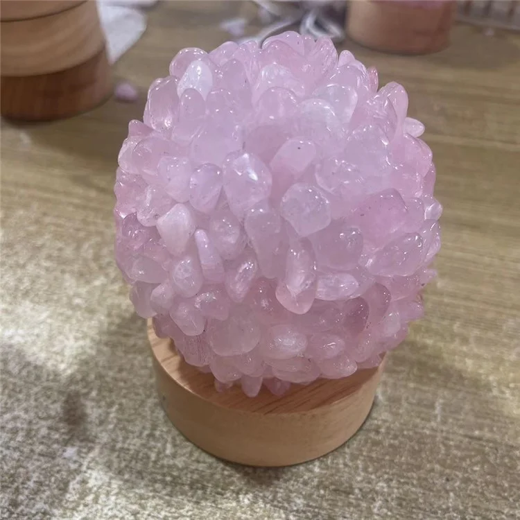 Amethyst-Kristall-Nachtlicht Heilende natürliche Kristallkugel Tischlampe für Heim- und Bürodekoration