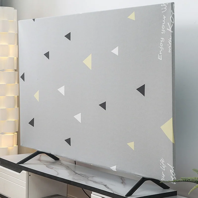 Elastisk dammcover för 56–65 tum skärm, TV-skärmskydd, sleeve storlek M – Svart