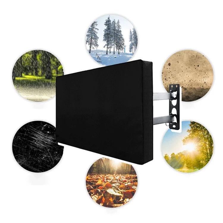 Copertura per TV da 70 - 75 pollici Outdoor Waterproof Oxford Cloth Wall Mounted Television Protective Sleeve