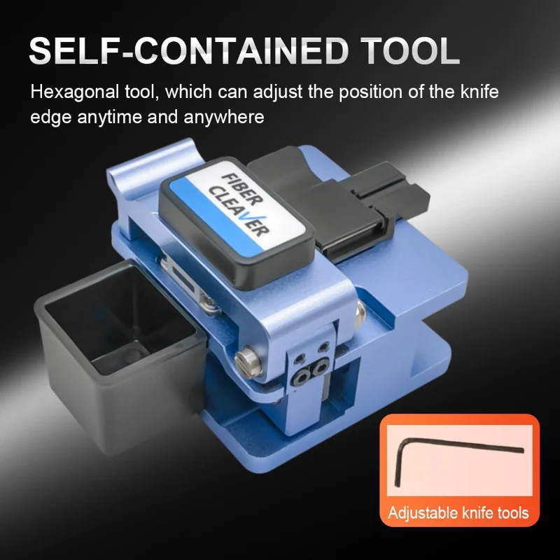 High Precision Optical Fiber Cleaver with 16 Cleaving Spots Fiber Cutter Tool