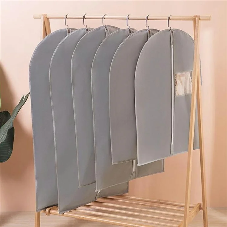 Funda Protectora de Ropa de 60 x 140 cm - Cubierta Antipolvo de Tela no Tejida para Abrigos y Trajes - Rosa