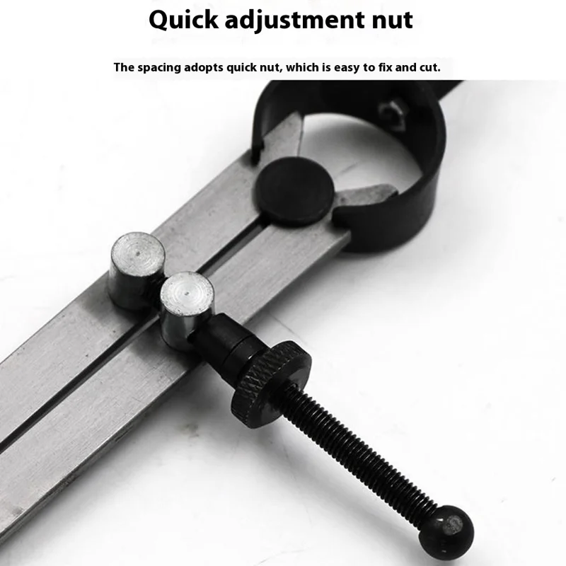 Small Size Metal Spacing Gauge Quick Adjust Drawing Ruler Edge Liner DIY Leather Craft Marking Tool