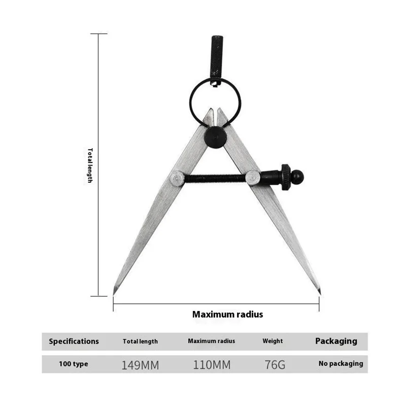 Small Size Metal Spacing Gauge Quick Adjust Drawing Ruler Edge Liner DIY Leather Craft Marking Tool