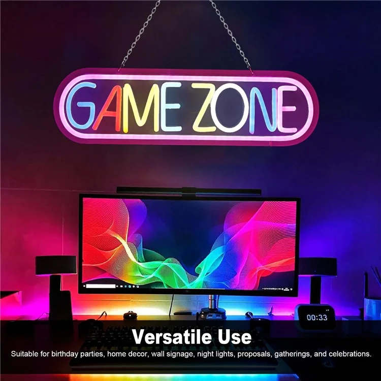Gaming LED Neon Wandlicht Dekoration Spielzimmer Atmosphäre Lampe Teenager Jungs Zimmergestaltung