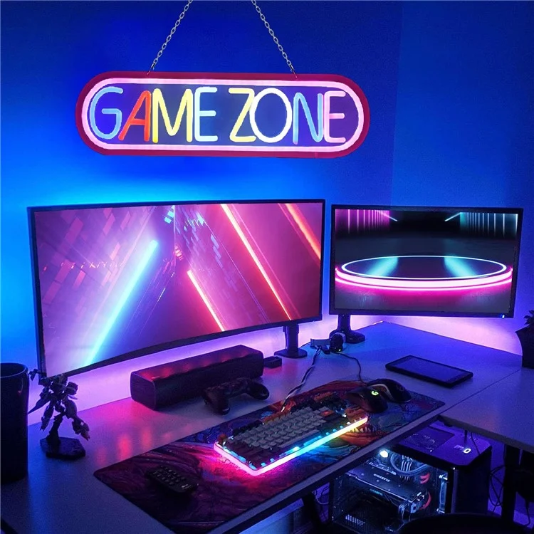 Gaming LED Neon Wandlicht Dekoration Spielzimmer Atmosphäre Lampe Teenager Jungs Zimmergestaltung