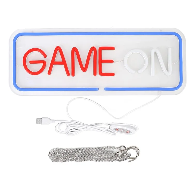 Lámpara de Neón para Juegos - Decoración de Pared para Habitación de Adolescentes Gamers con Luz LED Ambiente