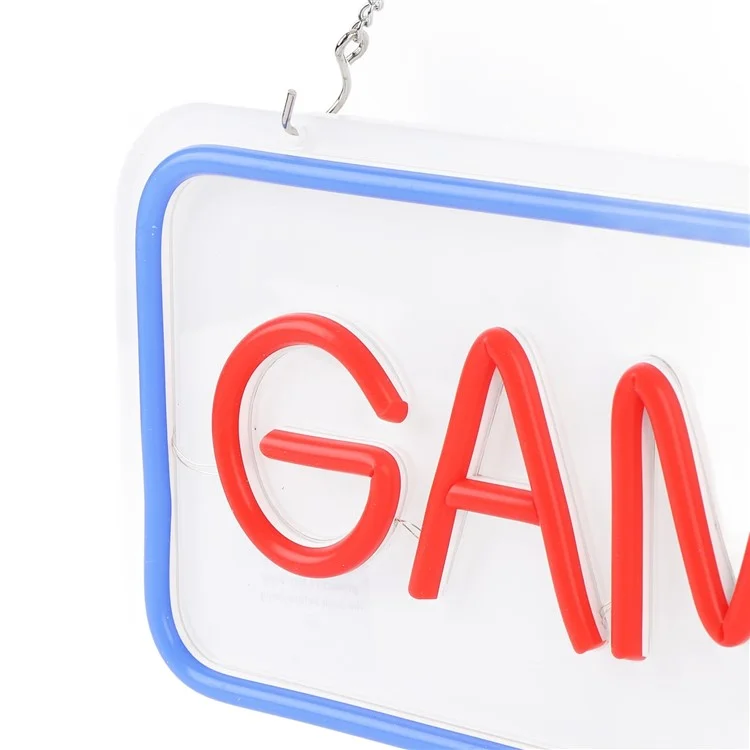 Lámpara de Neón para Juegos - Decoración de Pared para Habitación de Adolescentes Gamers con Luz LED Ambiente