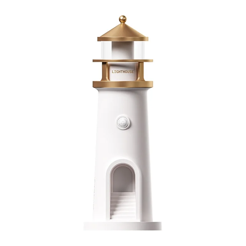 Moonlight Lighthouse Projector Lamp For Bedroom Desktop Bedside Ambient Night Light - BT Speaker Type