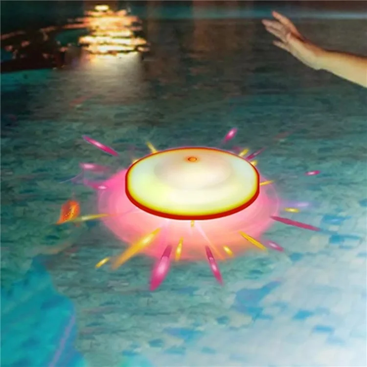 2 Pcs Pool Floating Light Aquarium Waterproof RGB Night Light Ambiance Lamp for Swimming Pool  /  Fish Tank
