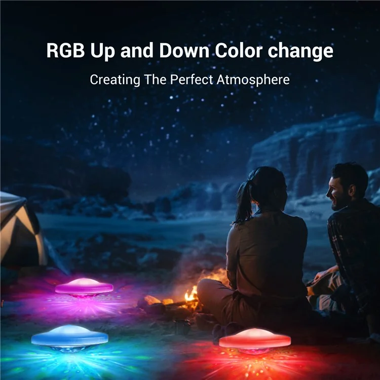 2 Pcs Pool Floating Light Aquarium Waterproof RGB Night Light Ambiance Lamp for Swimming Pool  /  Fish Tank