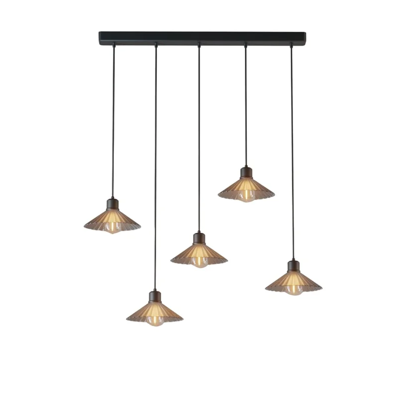 Horizontal Bar Adjustable Length Restaurant Chandelier LED Pendant Lamp Modern Ceiling Light for Dining Room