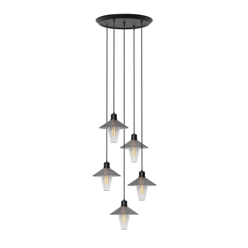 Suspension LED Moderne Ronde Réglable pour Salle à Manger - Lustre de Plafond Ajustable