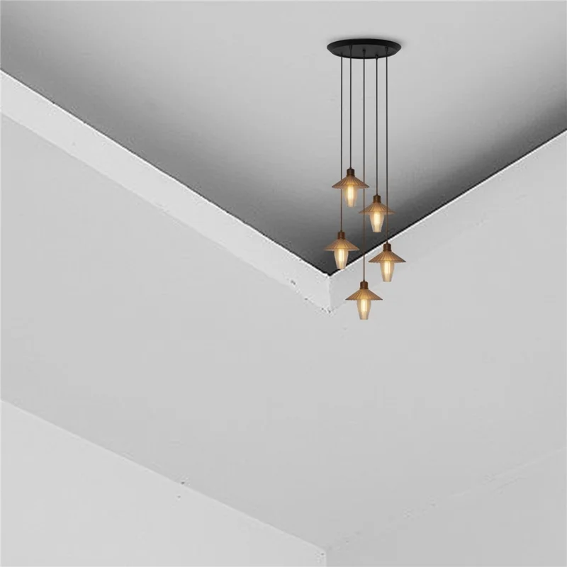 Suspension LED Moderne Ronde Réglable pour Salle à Manger - Lustre de Plafond Ajustable
