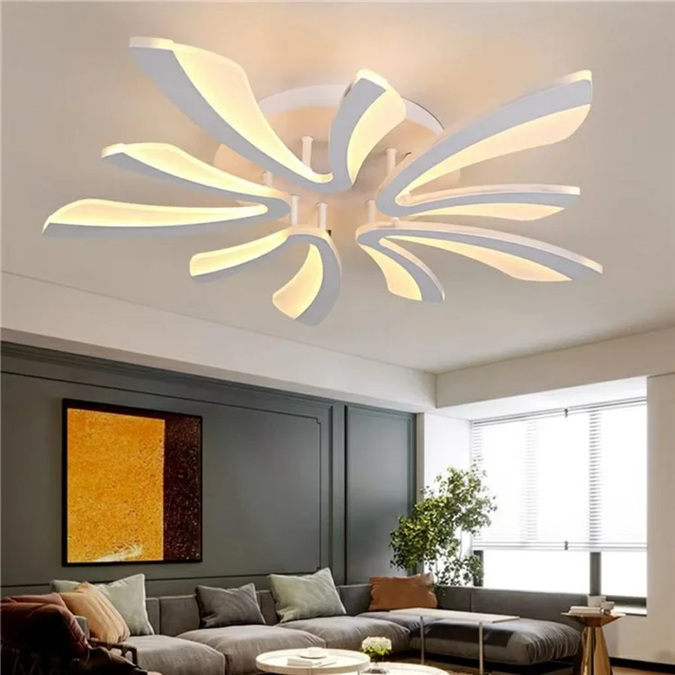 Luz de teto LED de 50 W 3000K - 6000K Montagem embutida moderna para sala de estar e jantar - Branco