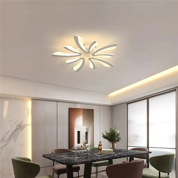 Luz de teto LED de 50 W 3000K - 6000K Montagem embutida moderna para sala de estar e jantar - Branco