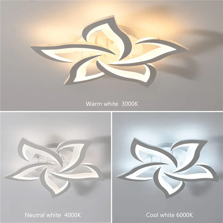 Deckenleuchte mit Fernbedienung für Schlafzimmer und Wohnzimmer - Moderne LED-Lampe mit Dimm- und Speicherfunktion
