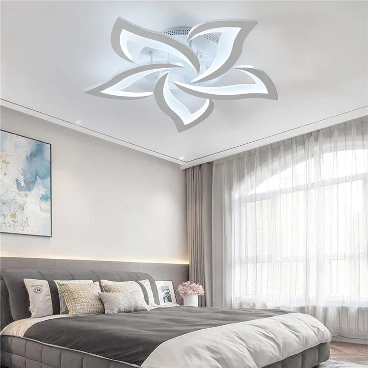 Deckenleuchte mit Fernbedienung für Schlafzimmer und Wohnzimmer - Moderne LED-Lampe mit Dimm- und Speicherfunktion