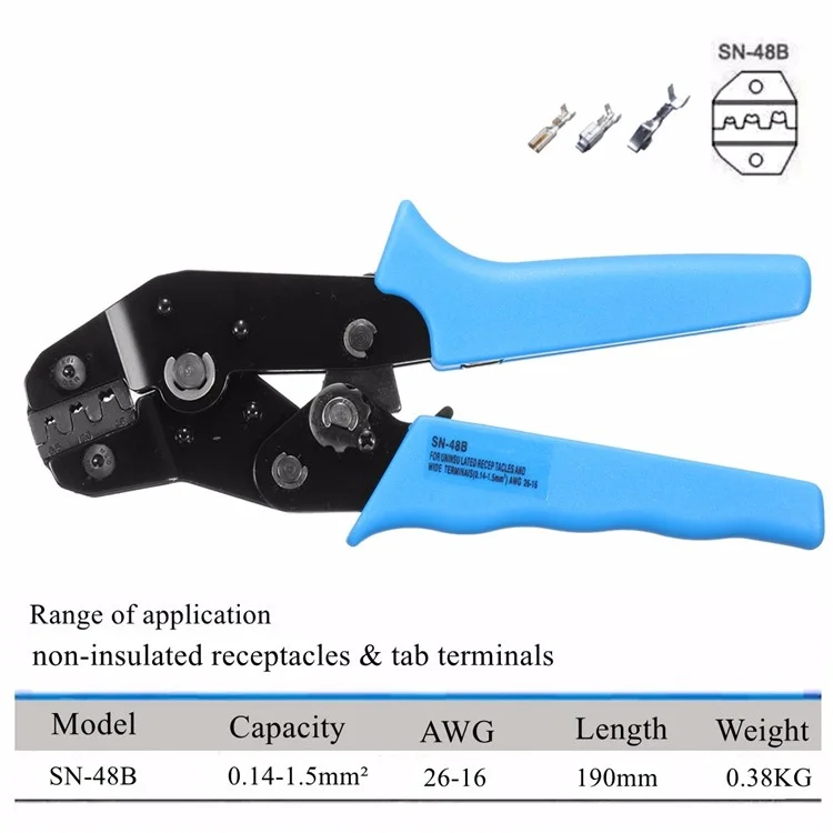 F08642 SN-48B Terminal D'auto-ajustement Câble de Fil D'accaps