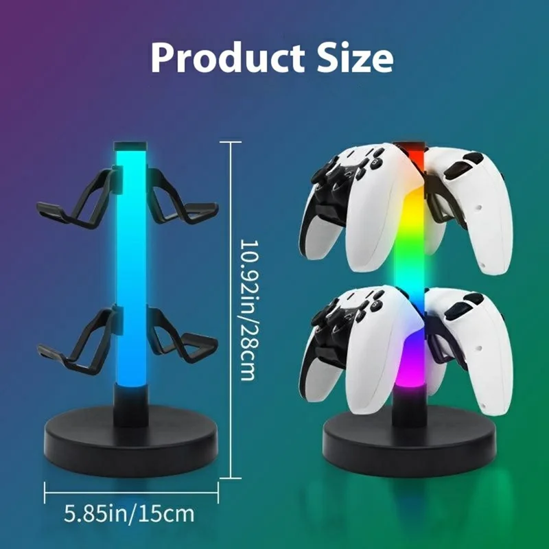 Supporto per Cuffie da Gaming KBB-81 con Illuminazione RGB, Controllo via Cavo e Telecomando, con Modalità Musicale