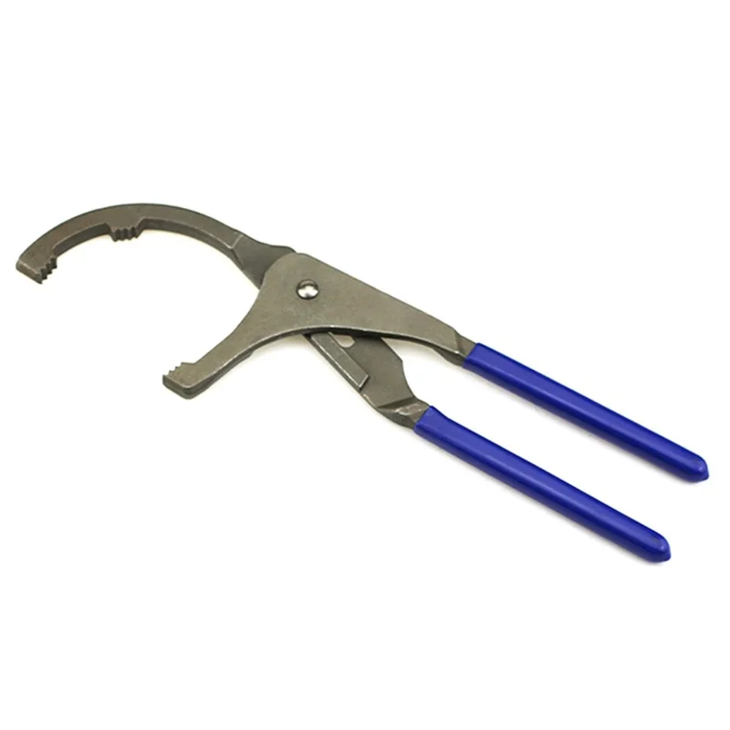 9 Zoll verstellbarer Ölfilter-Schraubenschlüssel aus hochwertigem Kohlenstoffstahl, 5-stufig, 44,5-76 mm Zange für Auto und Lastwagen