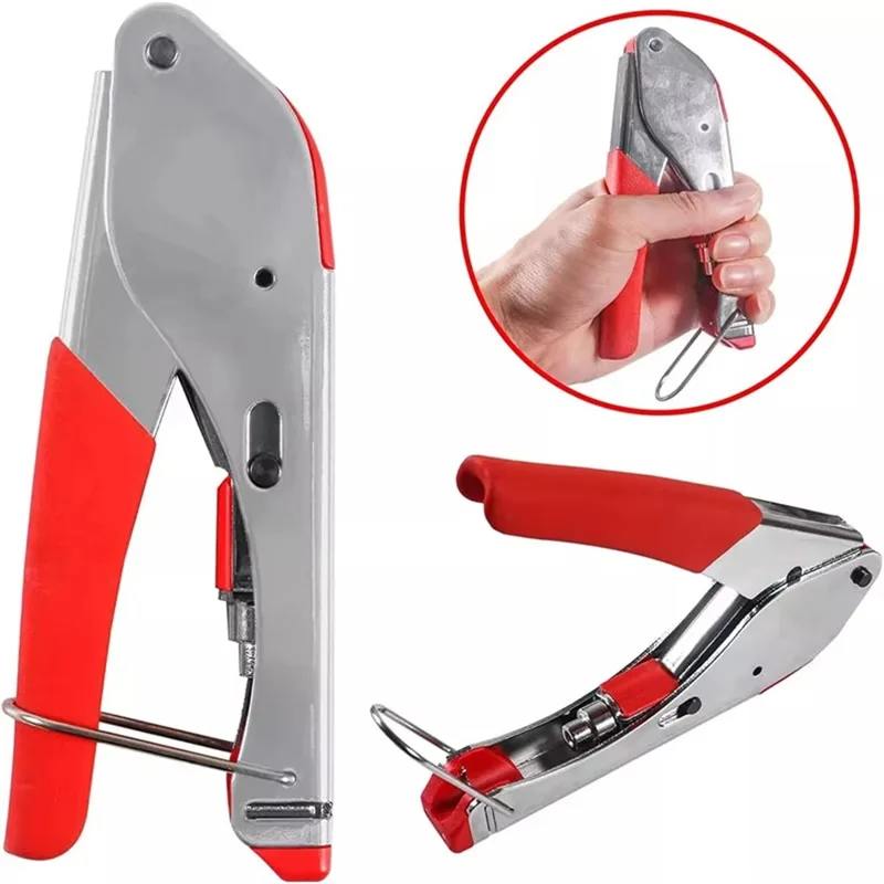 Strumento di crimpatura del cavo coassiale RG59 / 6 Set di 22 pezzi Pinze di compressione per connettore F Spelafili per cavi di rete