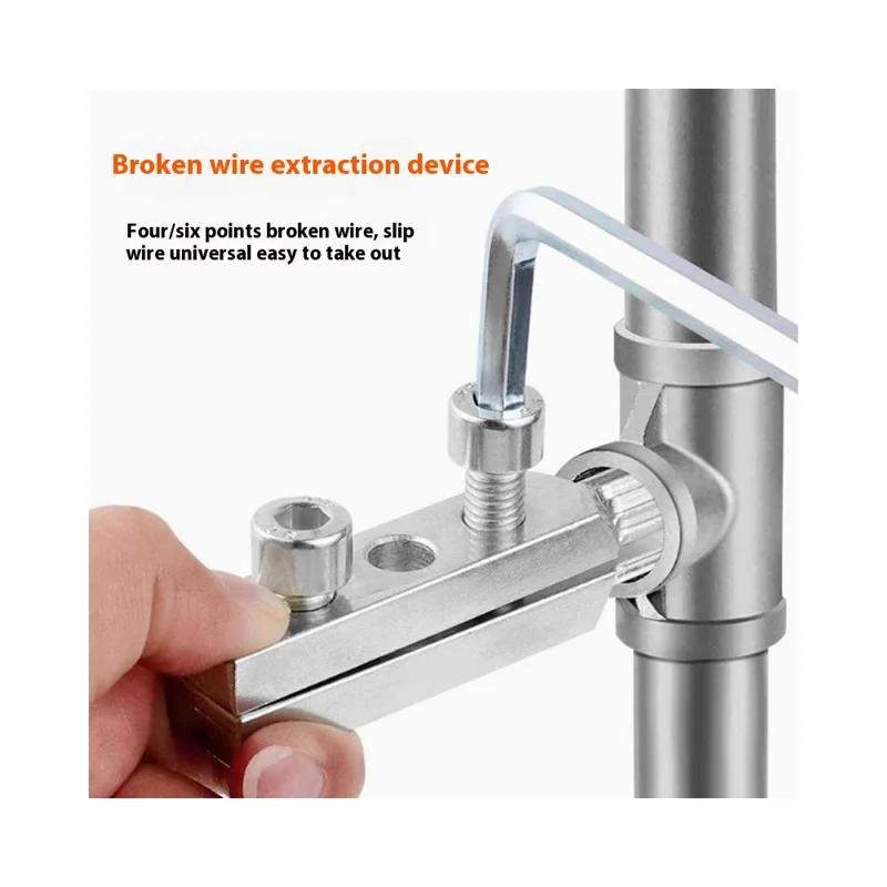 Extracteur de vis cassées pour vanne d'angle de robinet - Kit de réparation multifonction pour tuyauterie domestique