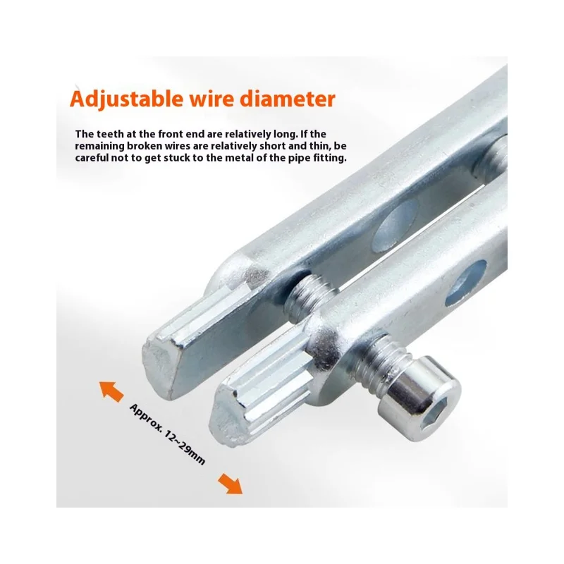 Extracteur de vis cassées pour vanne d'angle de robinet - Kit de réparation multifonction pour tuyauterie domestique