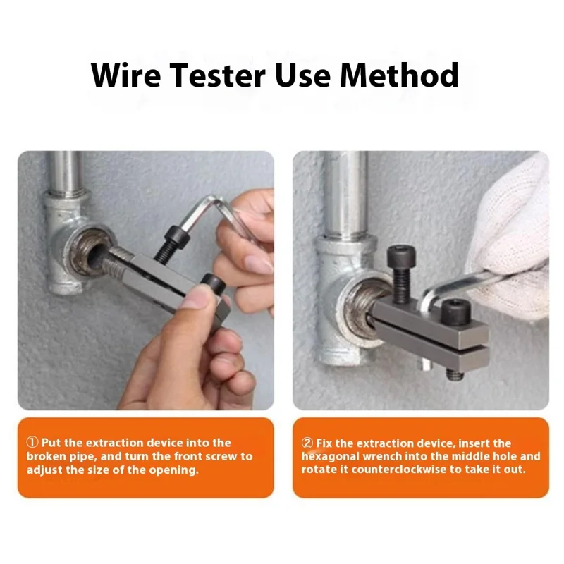Extracteur de vis cassées pour vanne d'angle de robinet - Kit de réparation multifonction pour tuyauterie domestique