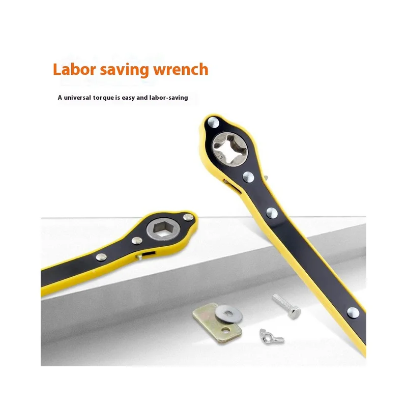Car Jack Wrench Set with Ratchet Handle For Tire Change Cross Design Wrench with Adapter