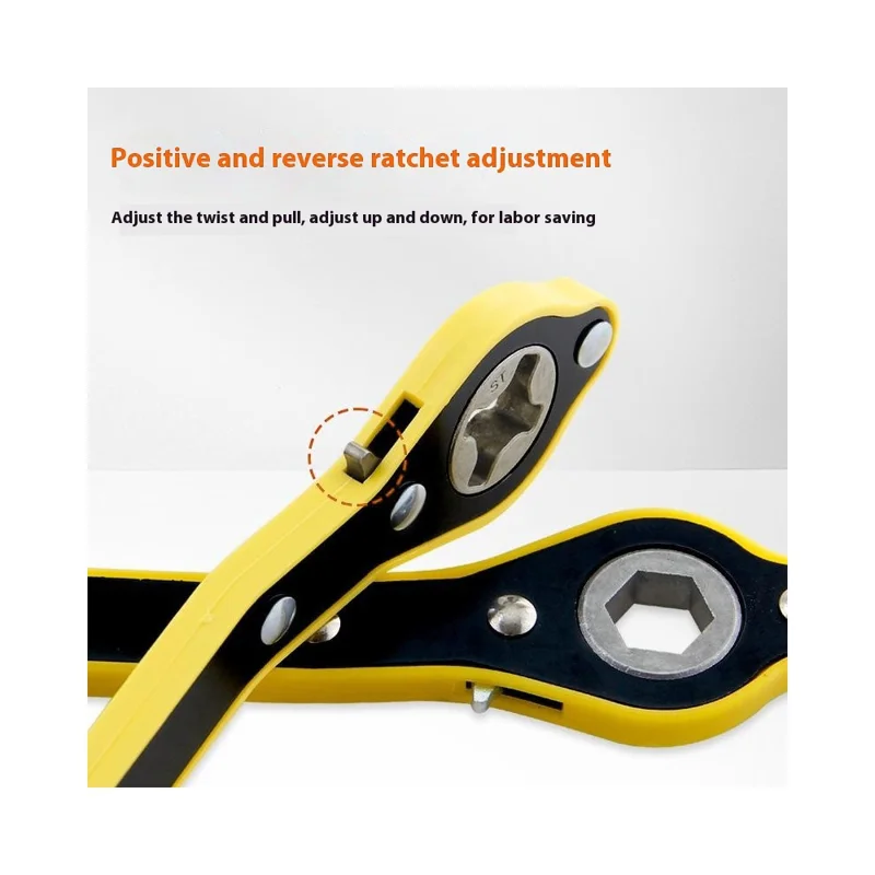 Car Jack Wrench Set with Ratchet Handle For Tire Change Cross Design Wrench with Adapter