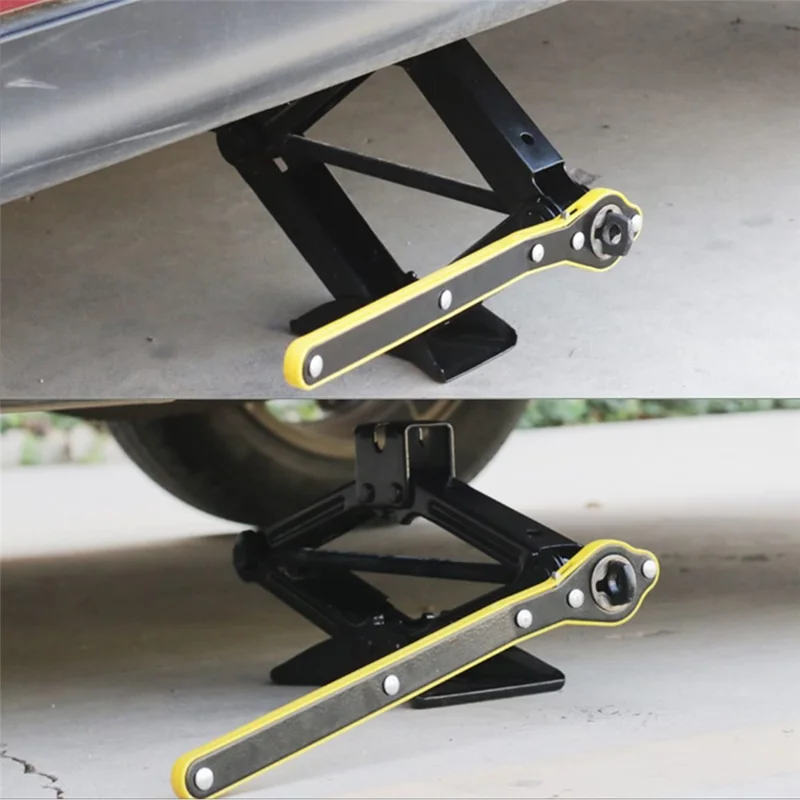 Car Jack Wrench Set with Ratchet Handle For Tire Change Cross Design Wrench with Adapter