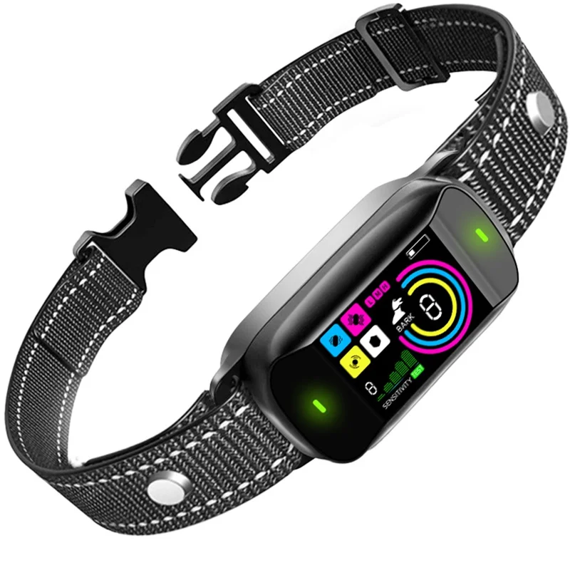 Collar Antiladridos para Perros con Pantalla de Color Inteligente BC4VS, Entrenamiento de Mascotas con Sonido y Vibración