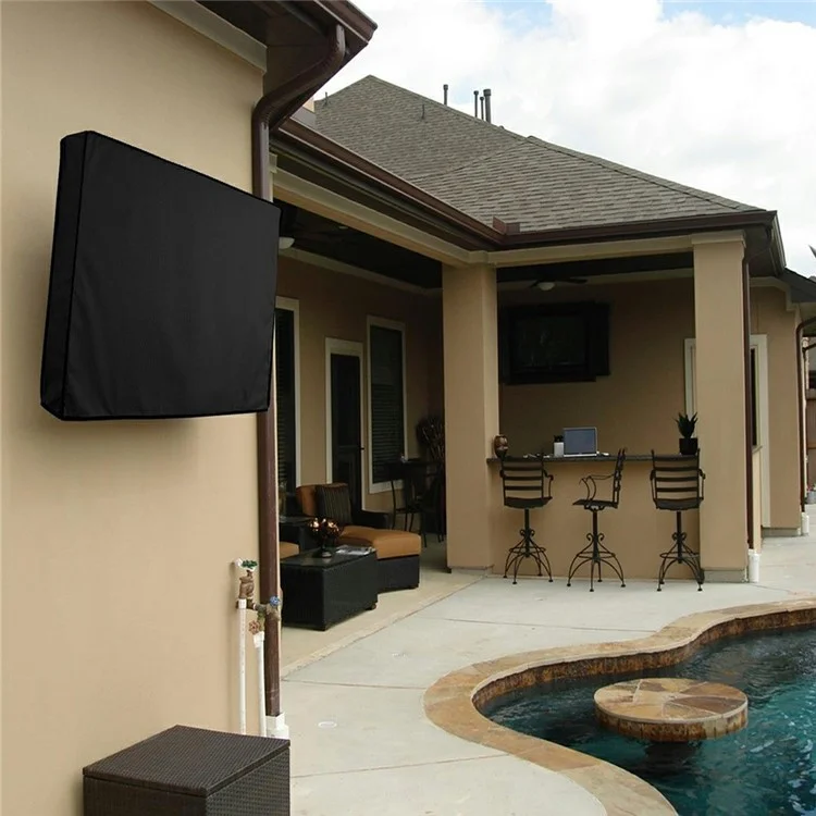 Outdoor Wall Mount TV Waterproof Dust-proof Cover Television Protective Cover for 30-32 inch TV