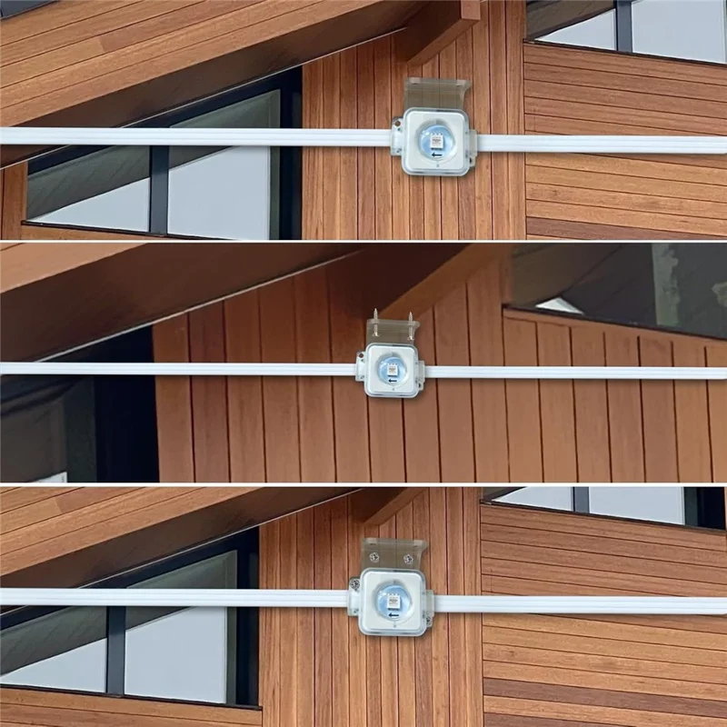 WY021 45M 90-LED WiFi RGBIC Light APP Controlled Smart Outdoor Eaves Lamp IP67 Waterproof - EU Plug