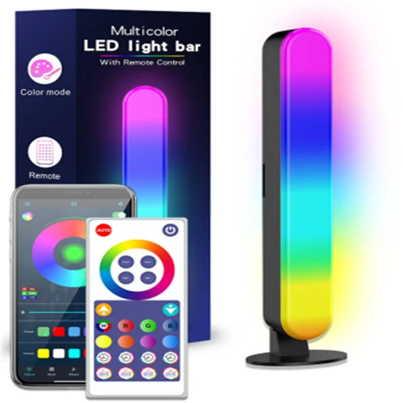 SAL042 Bluetooth-Compatible RGB Gaming Light Bar LED Music Sync Ambient Lighting for Computer Desktop