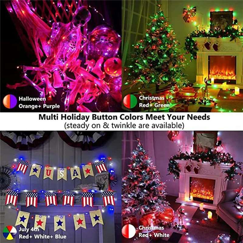 LPX041 Smart LED-ledstreng 5 m 50 LED WiFi / BT APP-styring RGBIC Jul-decoration Belysning