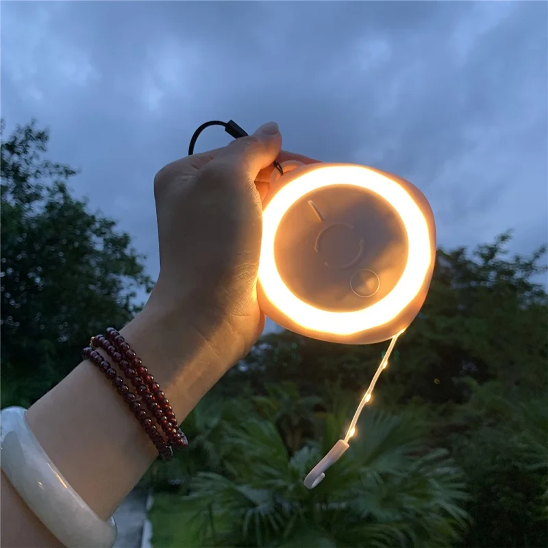 JC-1 Warm White Tape Light voor Campingtent Outdoor Intrekbare Sfeerlamp Draagbare LED Strip