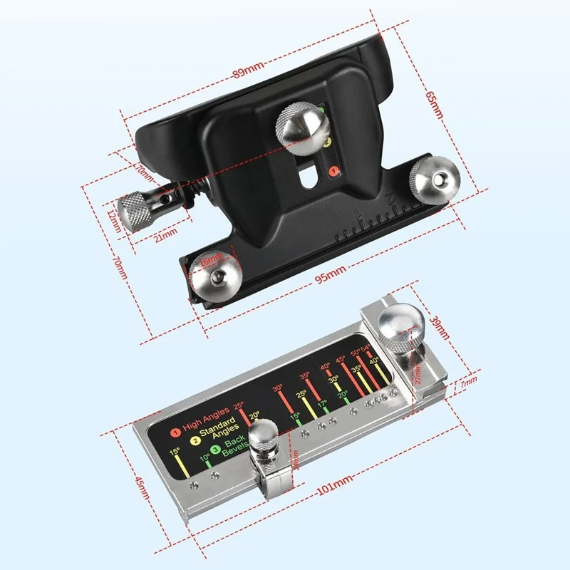 Justérbar skærpesystem til træhugger, fast vinkel til skærpsning af skarpe, manuel skærpereguide