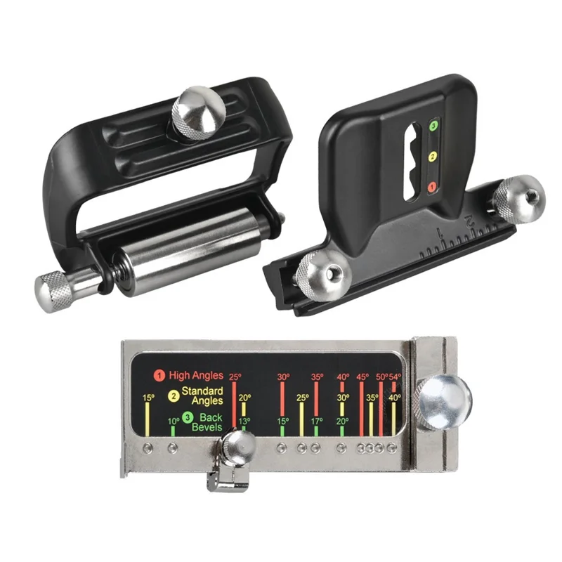 Justérbar skærpesystem til træhugger, fast vinkel til skærpsning af skarpe, manuel skærpereguide