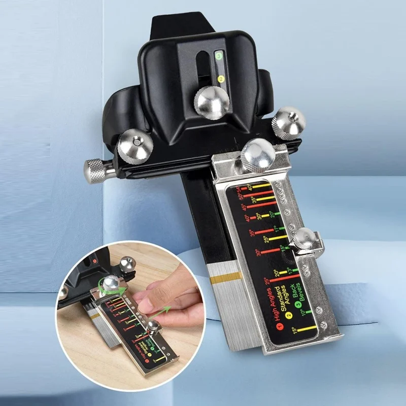 Justérbar skærpesystem til træhugger, fast vinkel til skærpsning af skarpe, manuel skærpereguide