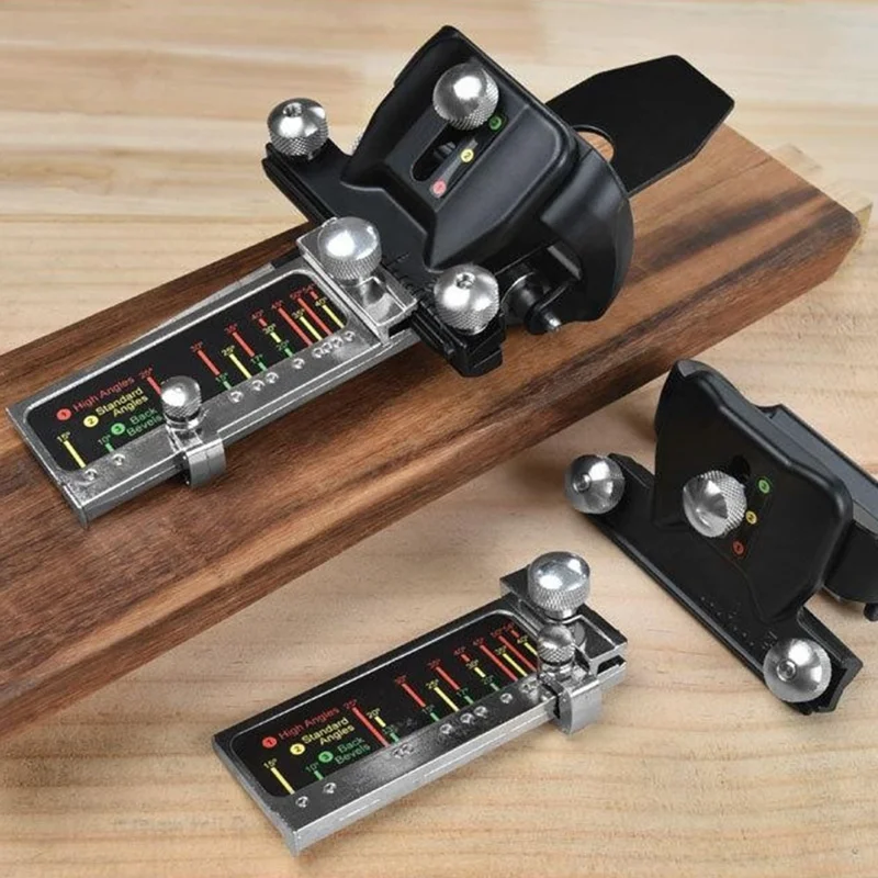 Justérbar skærpesystem til træhugger, fast vinkel til skærpsning af skarpe, manuel skærpereguide