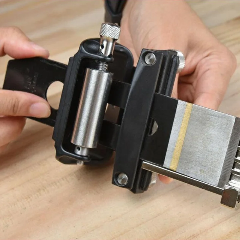Justérbar skærpesystem til træhugger, fast vinkel til skærpsning af skarpe, manuel skærpereguide