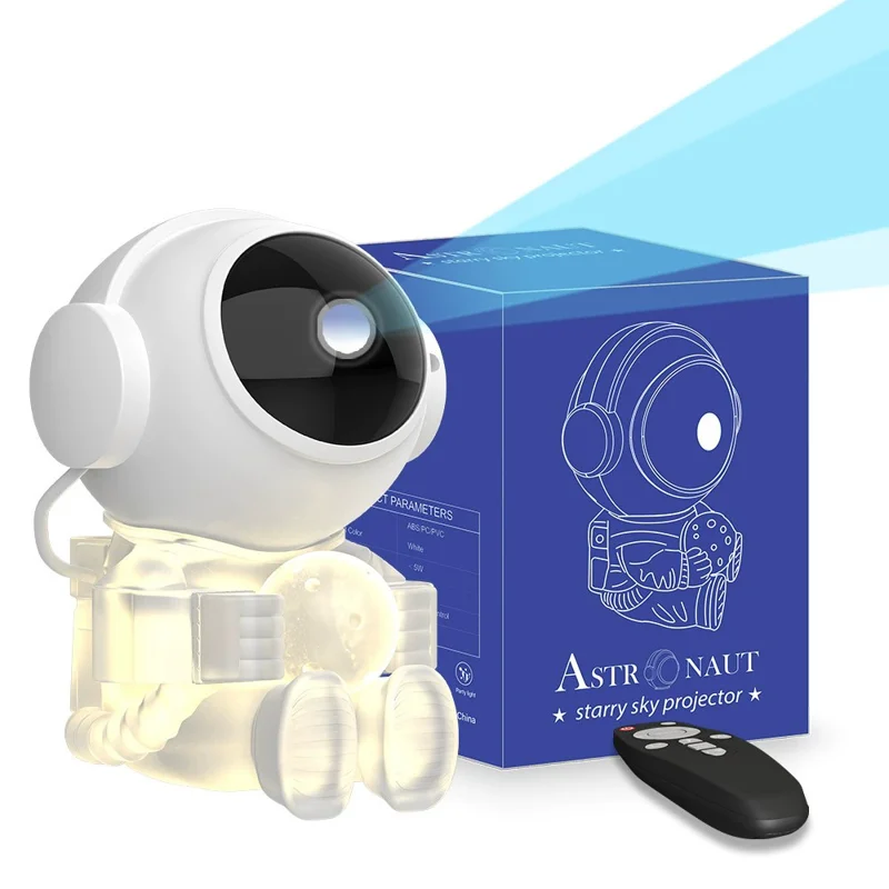 Projecteur d'étoiles en forme d'astronaute WD026 Lampe d'ambiance Galaxie Nébuleuse avec télécommande