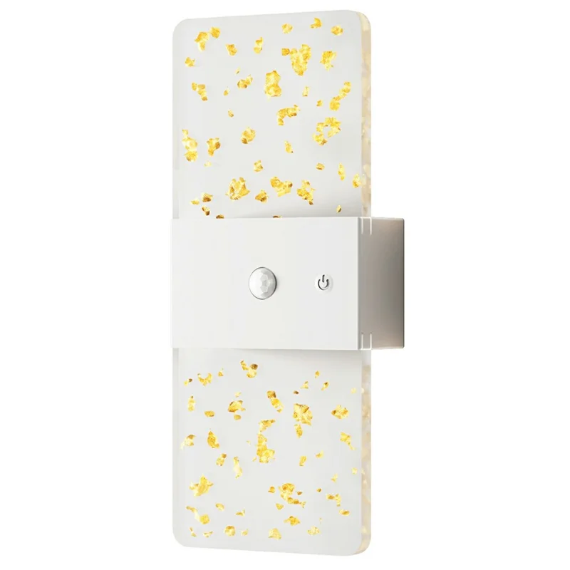 ASW003  /  ASW004 Standard Version Magnetic Wall Lamp Motion Sensor Rechargeable Long Strip Bedside Wall Light - Rectangular  /  White