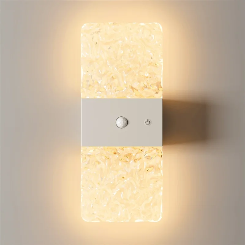 ASW005  /  ASW006 Standard Version Magnetic Wall Light LED Motion Sensor Cordless Touch Control Wall Lamp - Rectangular  /  White