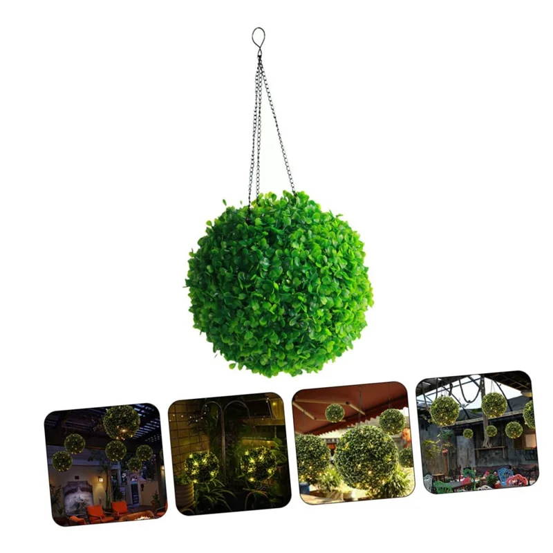 Sfera di luci a LED alimentata a energia solare da 20 x 41 cm per decorazione da giardino