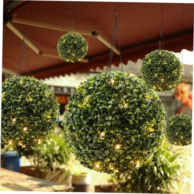 Sfera di luci a LED alimentata a energia solare da 20 x 41 cm per decorazione da giardino