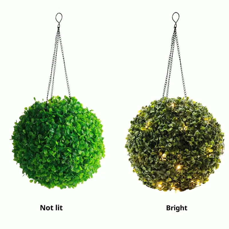 Sfera di luci a LED alimentata a energia solare da 20 x 41 cm per decorazione da giardino