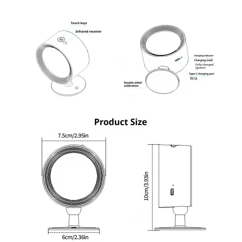 Éclairage mural RGB pour tableau avec télécommande, projecteur LED à intensité variable pour l'exposition d'œuvres d'art