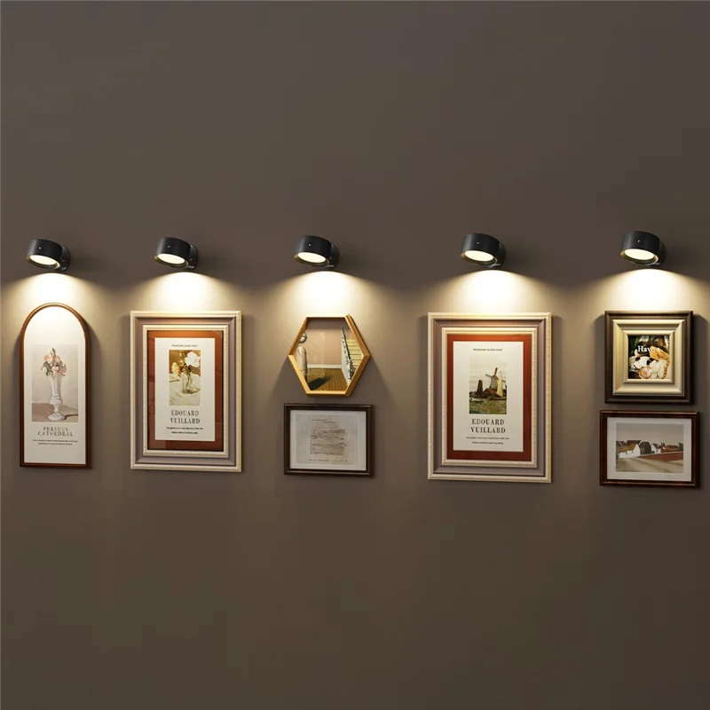 Éclairage mural RGB pour tableau avec télécommande, projecteur LED à intensité variable pour l'exposition d'œuvres d'art